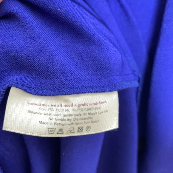 MM LAFLEUR The Etsuko Dress Recycled WonderTex Bright Indigo Blue {VV34} - Picture 6 of 6